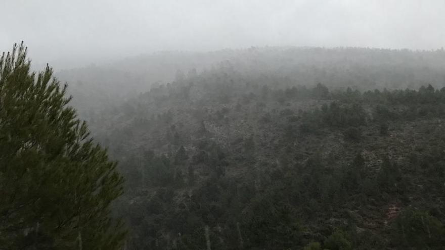 Las primeras nieves de la temporada llegan a la Región por Moratalla