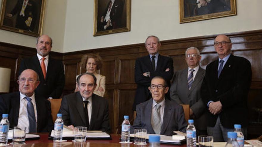 Presidentes y directores de las nueve reales academias