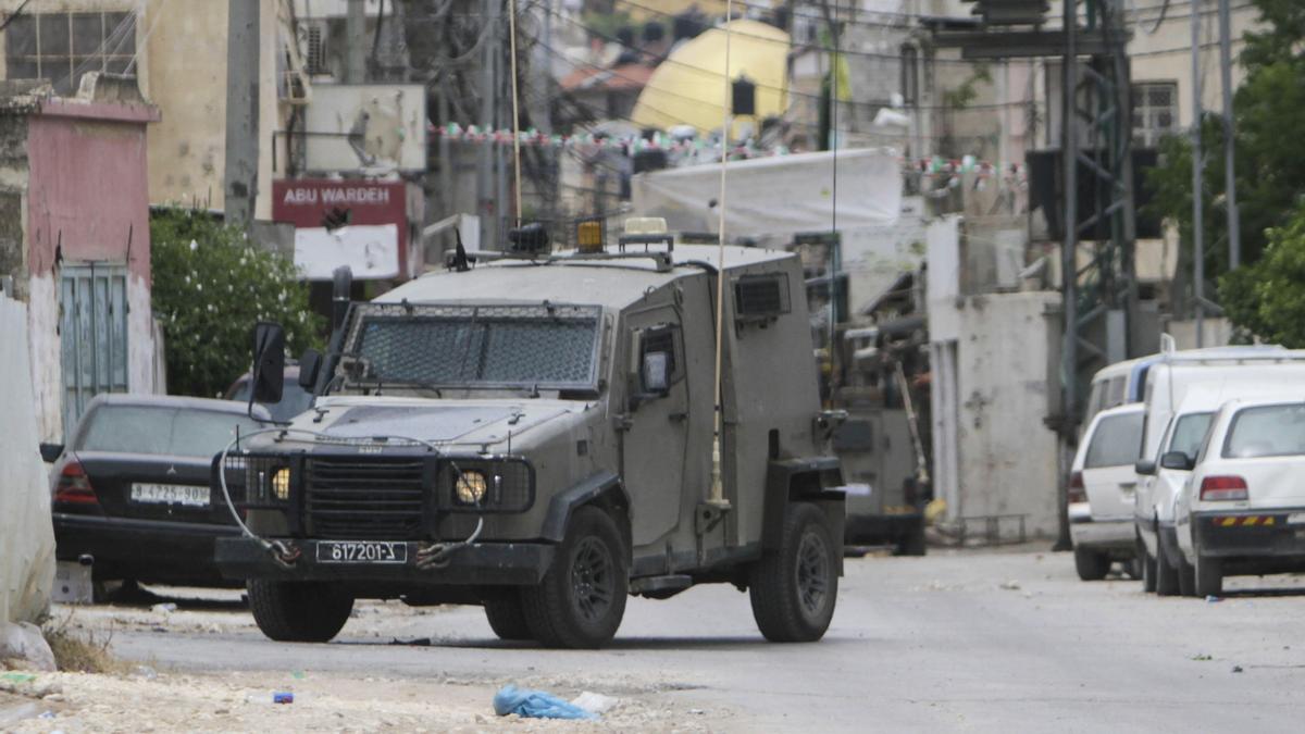 El Ejército de Israel en Nablús, Cisjordania.