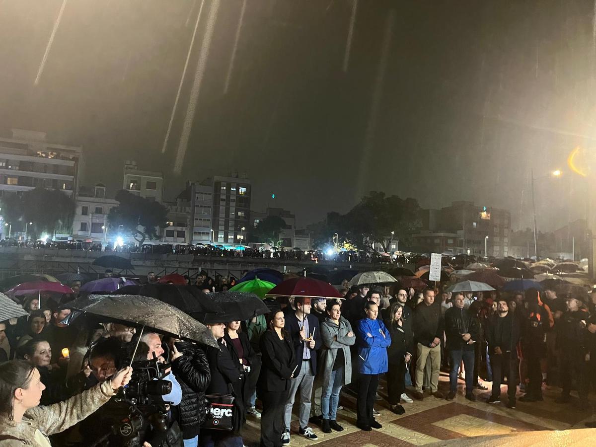 Vigilia en Paiporta.