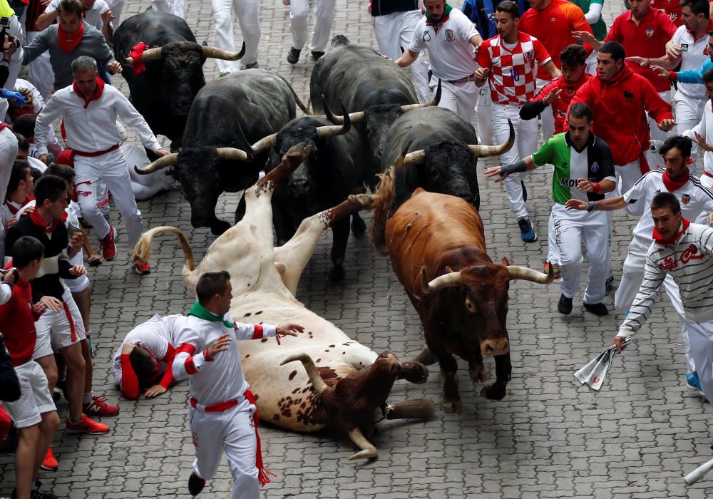 Último encierro de los Sanfermines 2016