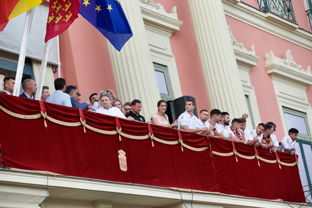 Recepción del Real Murcia en el Ayuntamiento de la ciudad