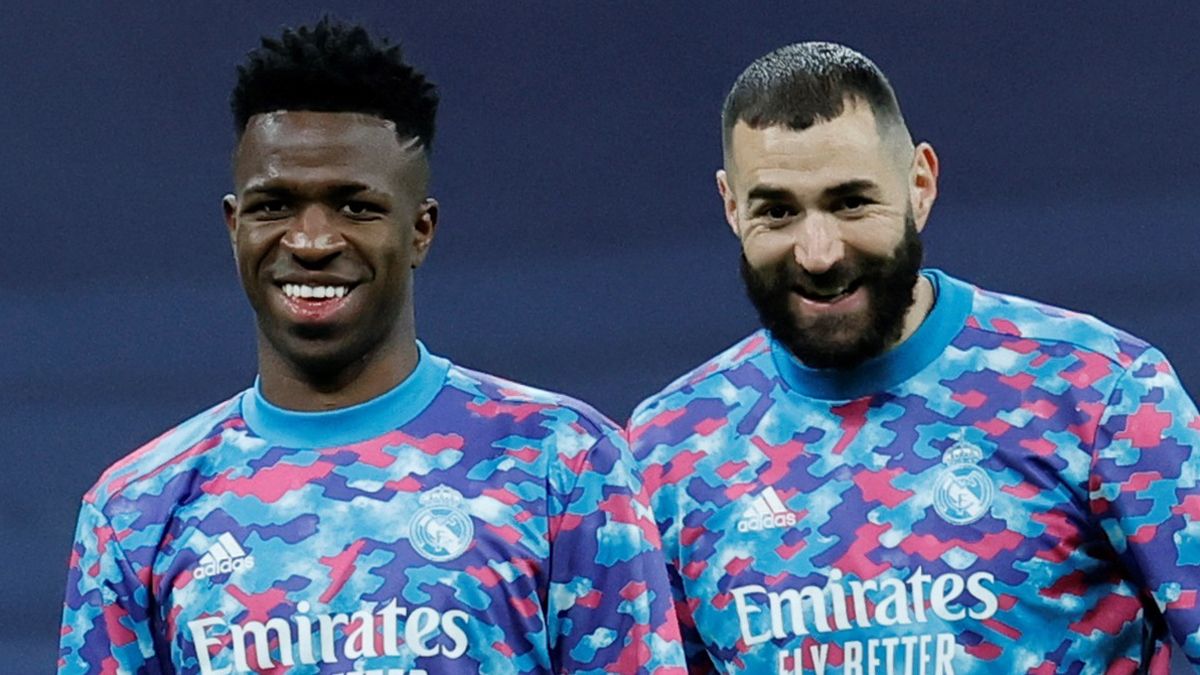 Benzema y Vinicius, listos para Valladolid