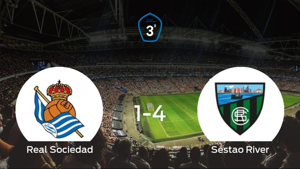 El Sestao River se lleva la victoria tras golear 1-4 a la Real Sociedad C