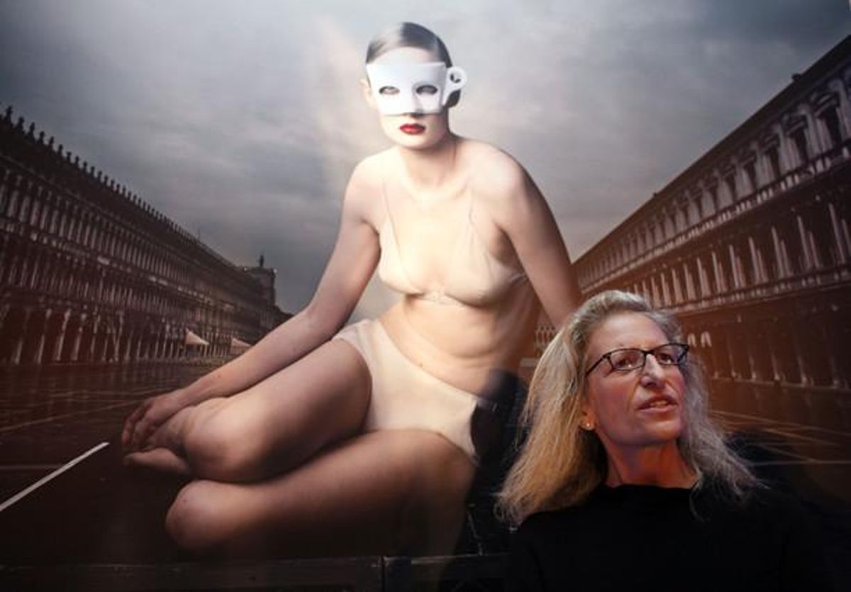 Leibovitz, durant la presentació d’un calendari realitzat amb algunes de les seves imatges.