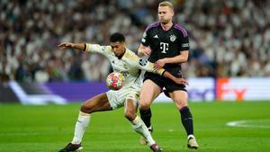 De Ligt durante el partido ante el Real Madrid