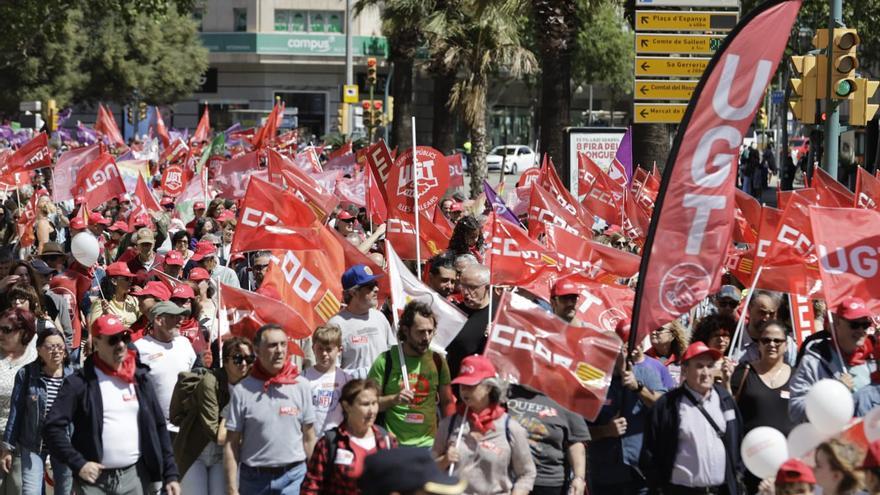 Así ha sido la manifestación del 1 de mayo en Palma