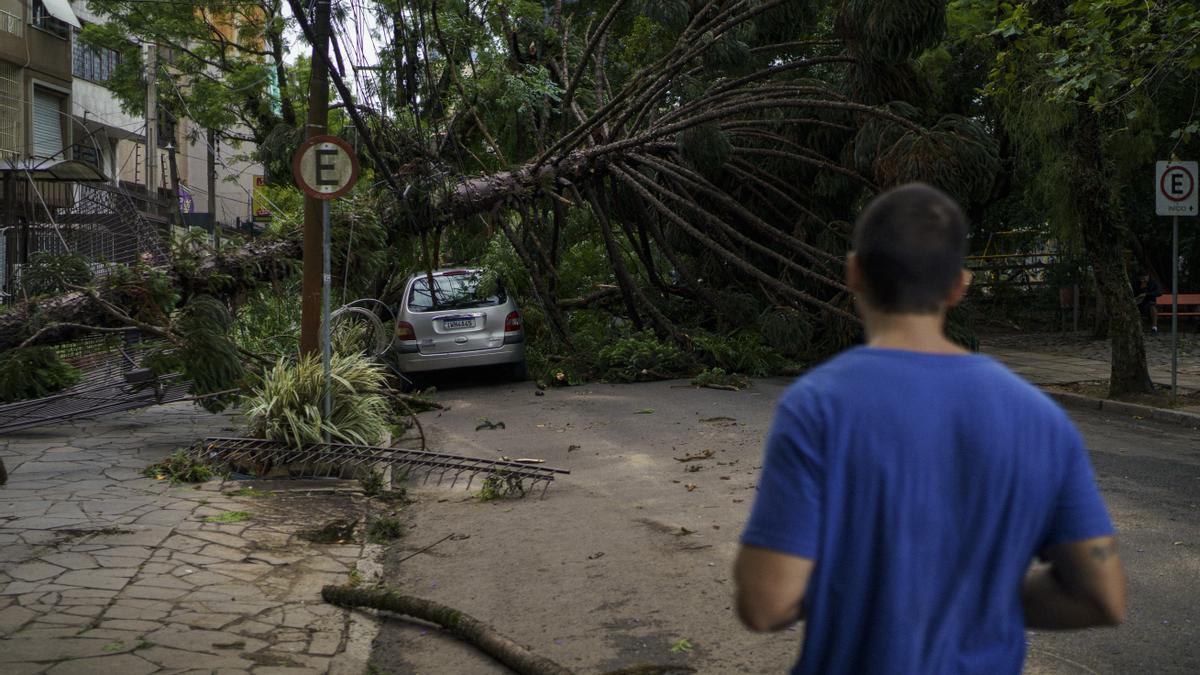 Efectos del temporal en el sur de Brasil.