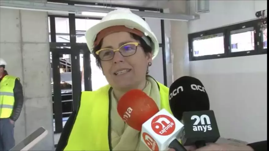 :La tinent d'alcalde d'Igualada explica les característiques del nou centre cívic que s'està construint a la ciutat