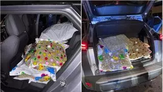 Un joven circula por Castelló con más de 40 kilos de marihuana en el coche y acaba detenido