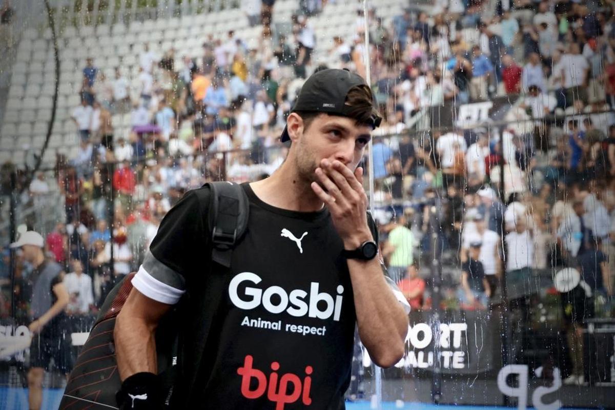 Momo González abandona la pista cuando apareció la lluvia