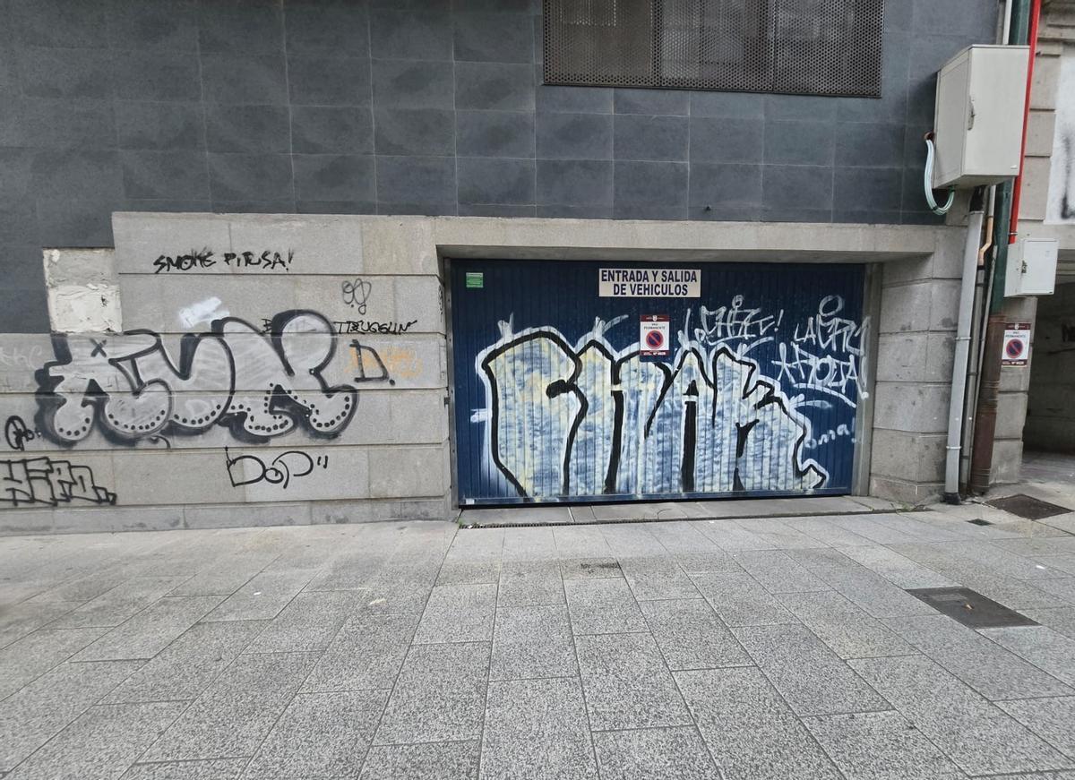 Uno de los garajes más castigados.