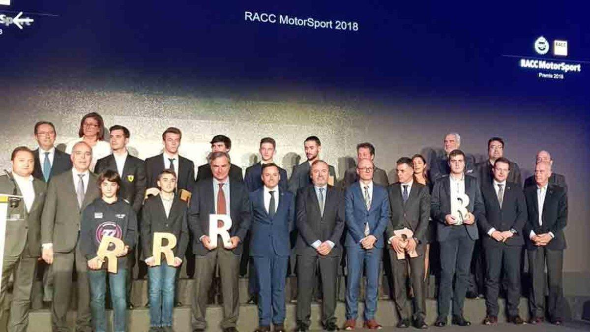 Todos los premiados en la Gala del RACC