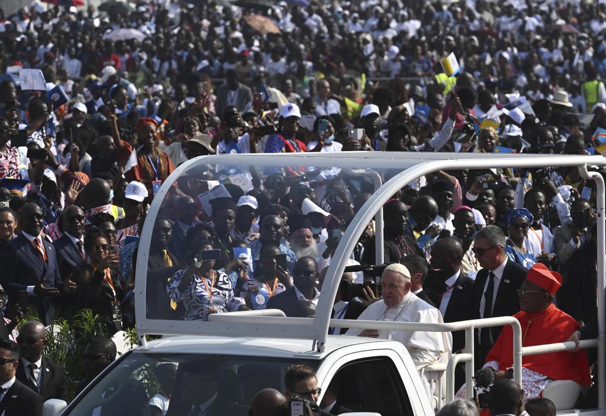 La visita del papa Francisco en el Congo