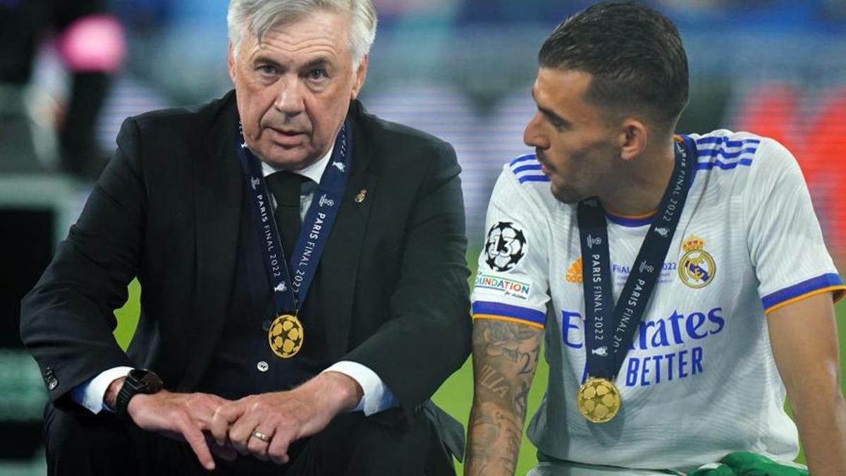 Carlo Ancelotti y Dani Ceballos hablan tras ganar la Champions con el Real Madrid en París.