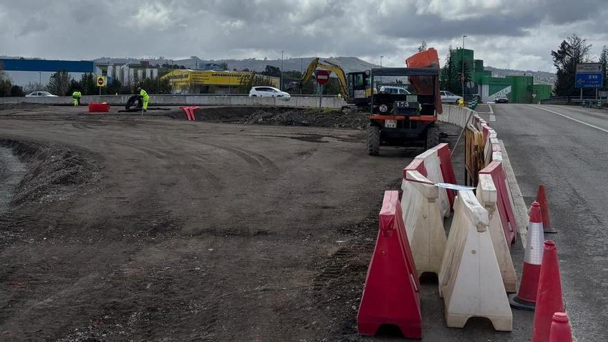 La nueva glorieta de Parque Principado estará lista a principios de verano: "Las obras se ejecutan sin problemas y en plazo"
