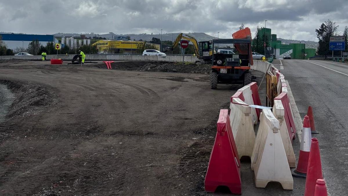 Las obras de la glorieta.