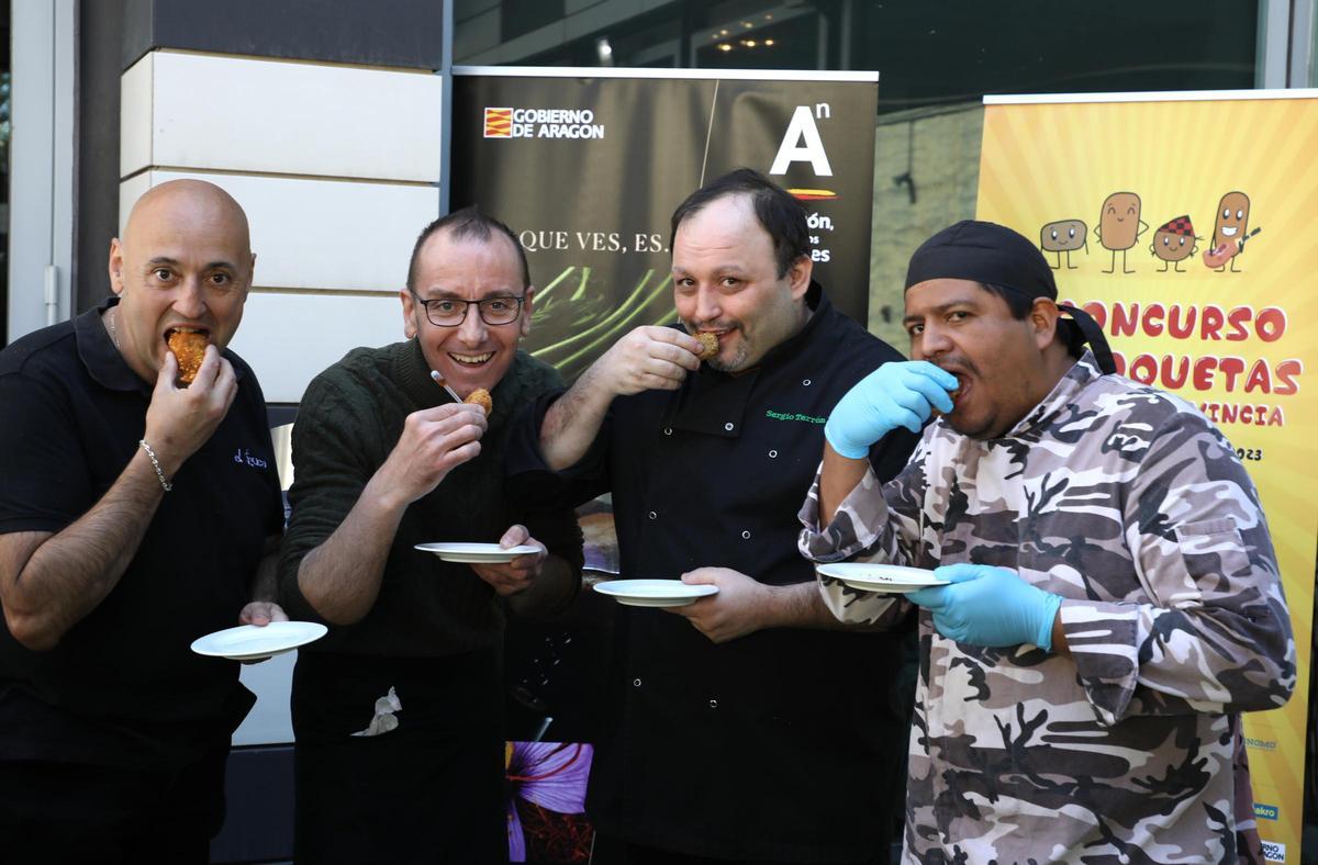 En la presentación, celebrada el pasado martes, se pudieron degustar las croquetas ganadoras en la última edición.