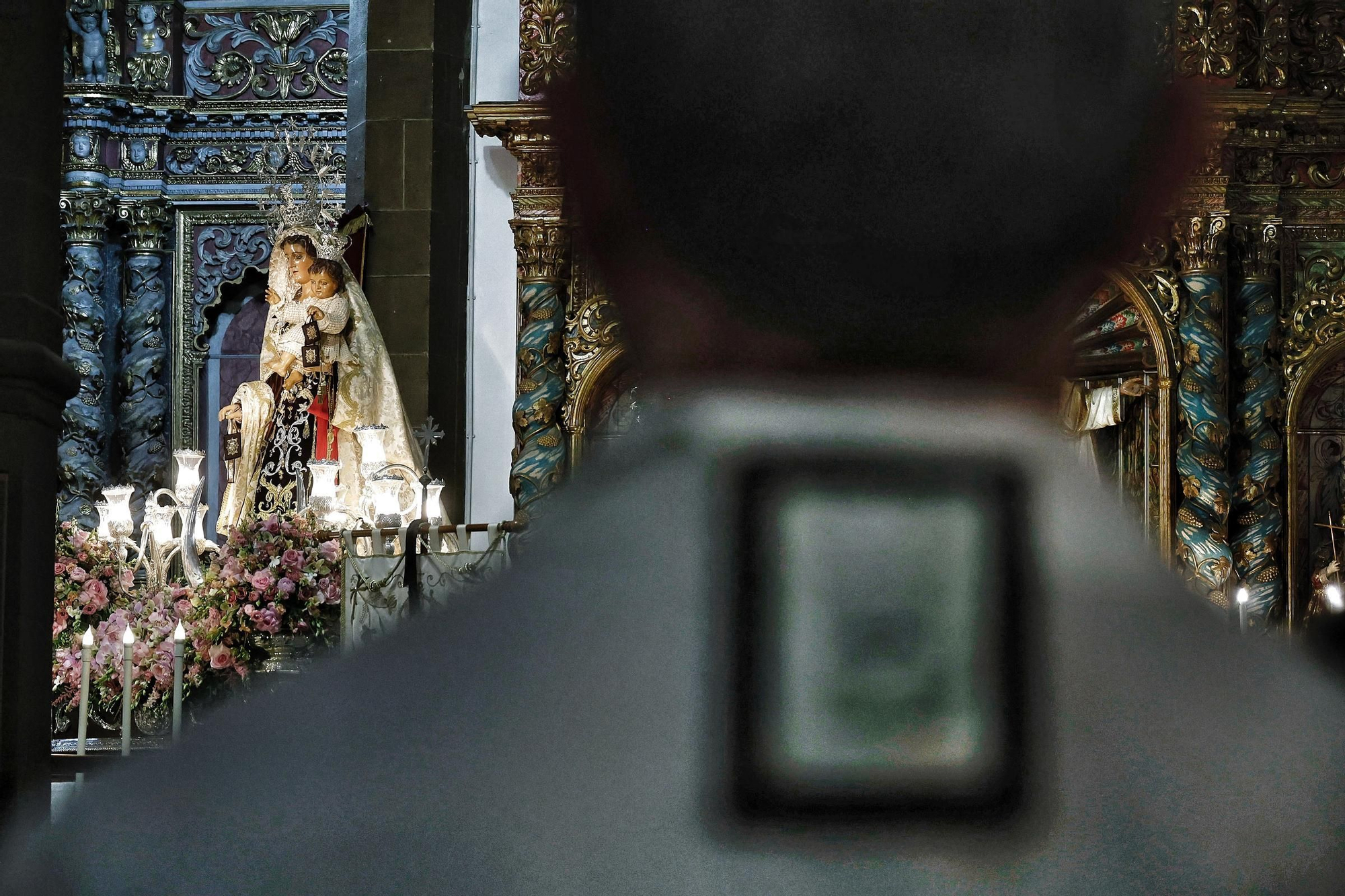 Embarcación de la Virgen del Carmen en el Puerto de la Cruz.