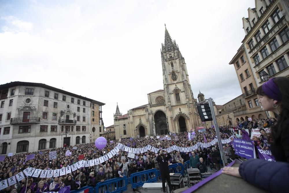 Manifestación del 8 M por las calles de Oviedo