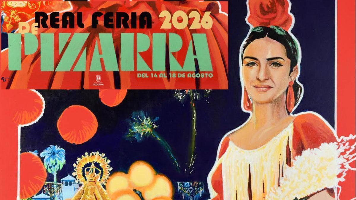Montaje con parte del cartel de la Feria de Pizarra 2026.