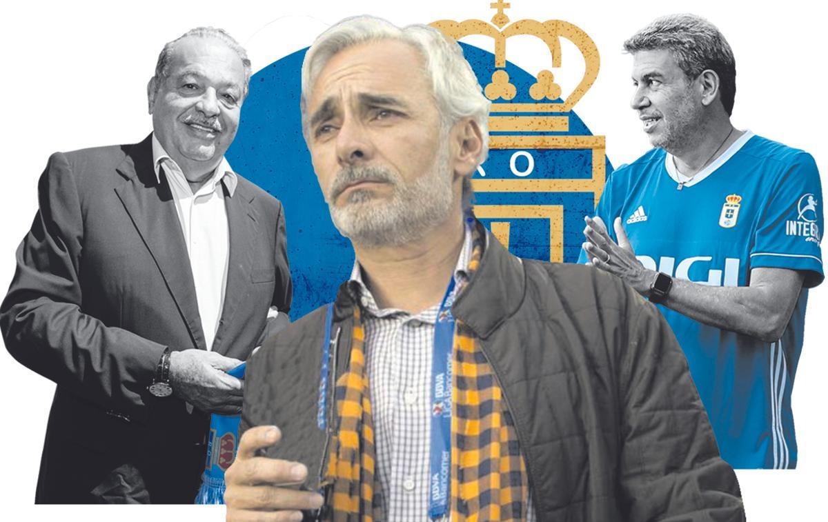 Carlos Slim, Jesús Martínez (propietario del Grupo Pachuca) y Arturo Elías.