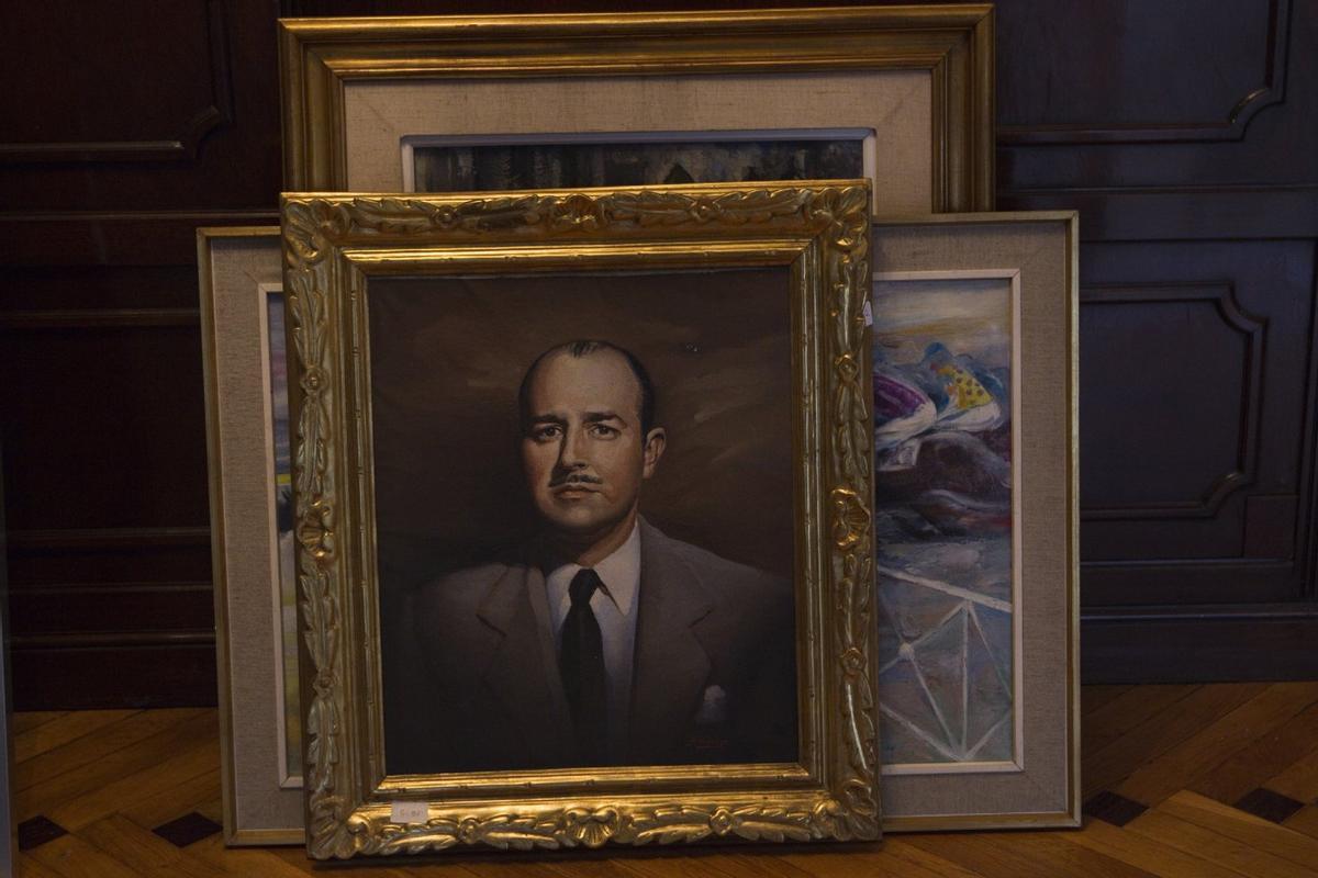 Retrato de Julio Muñoz Ramonet, guardado en el palacete de la calle Muntaner, en Barcelona.