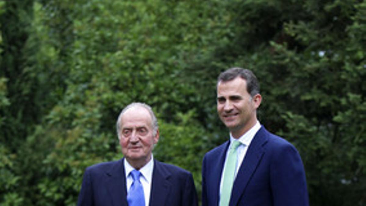 El Rey, el Príncipe y la infanta Leonor, en las nuevas fotos de la web de la Casa Real.