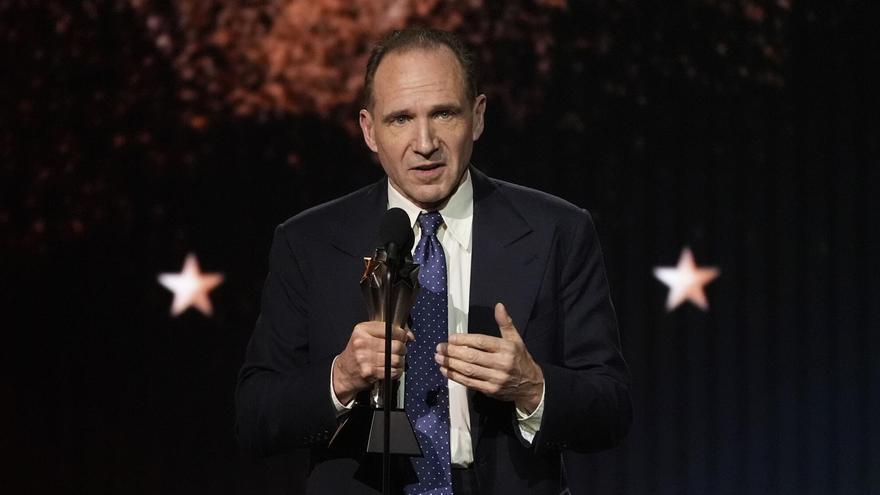 Ralph Fiennes, en la reciente gala de los Premios de la Crítica Cinematográfica