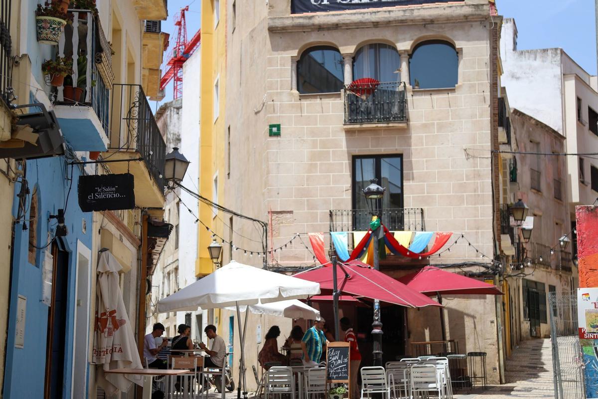 El Silencio, con poco público este sábado al mediodía.