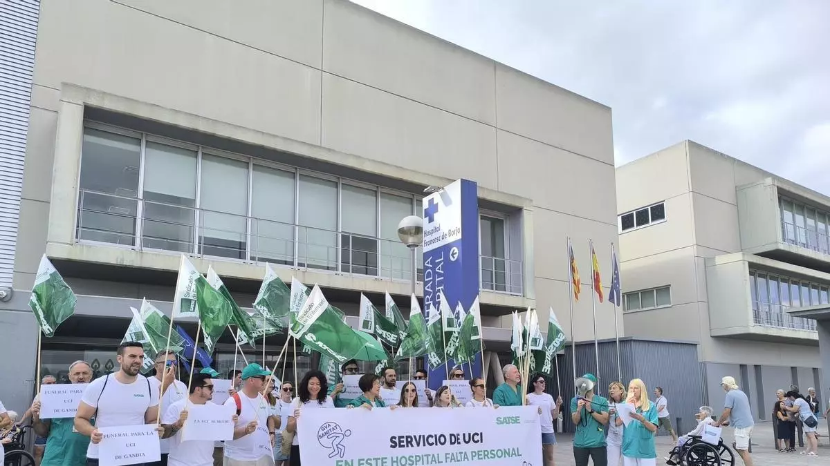 Un sindicato alerta que faltan entre 6 y 8 enfermeras más en la UCI del hospital de Gandia