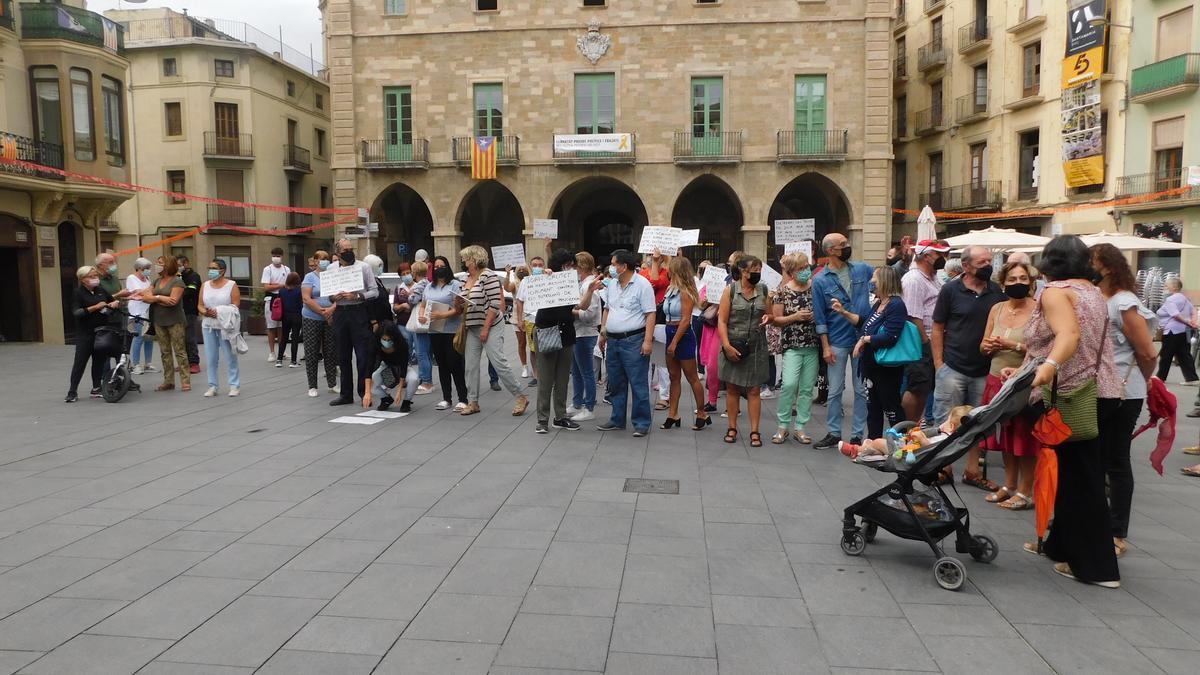 Un moment de la concentració 