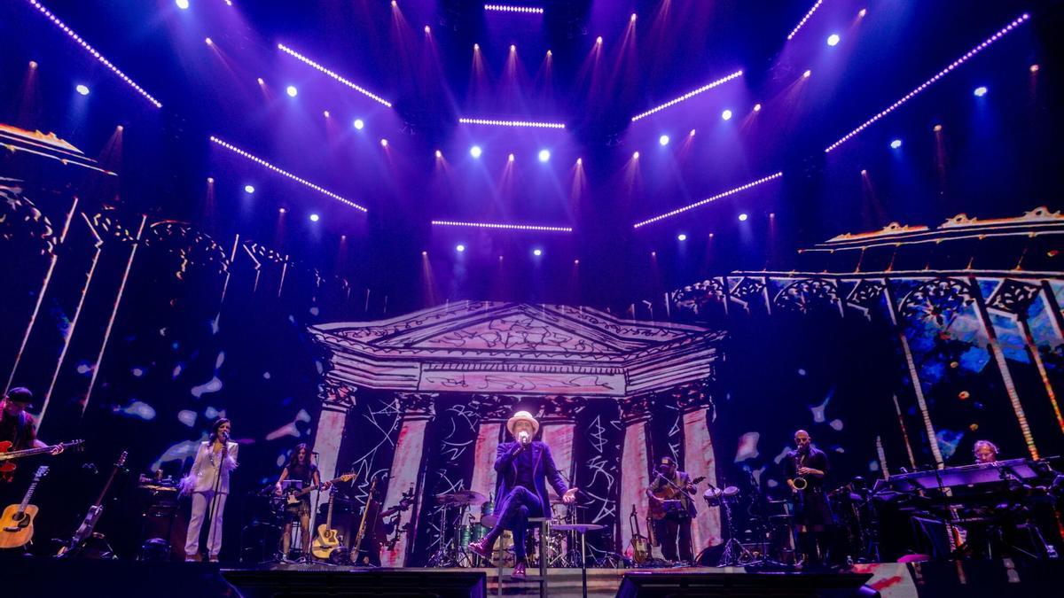 Joaquín Sabina, durante su concierto en el Movistar Arena, el pasado 30 de noviembre.