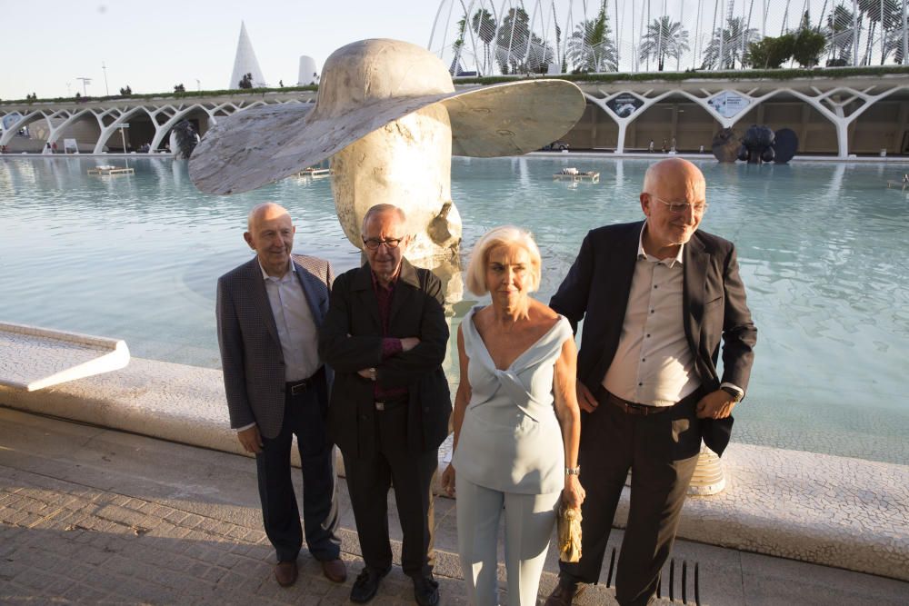 Presentación de las esculturas de Valdés en la Ciudad de las Artes y las Ciencias