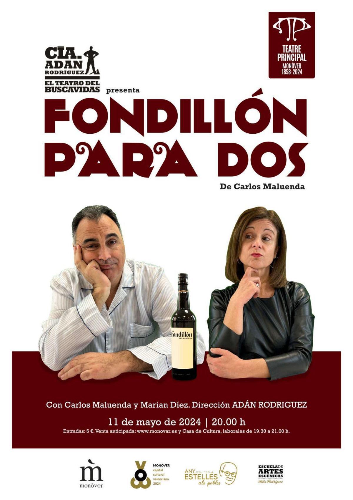 Cartel oficial de &quot;Fondillón para dos&quot;, de Carlos Maluenda