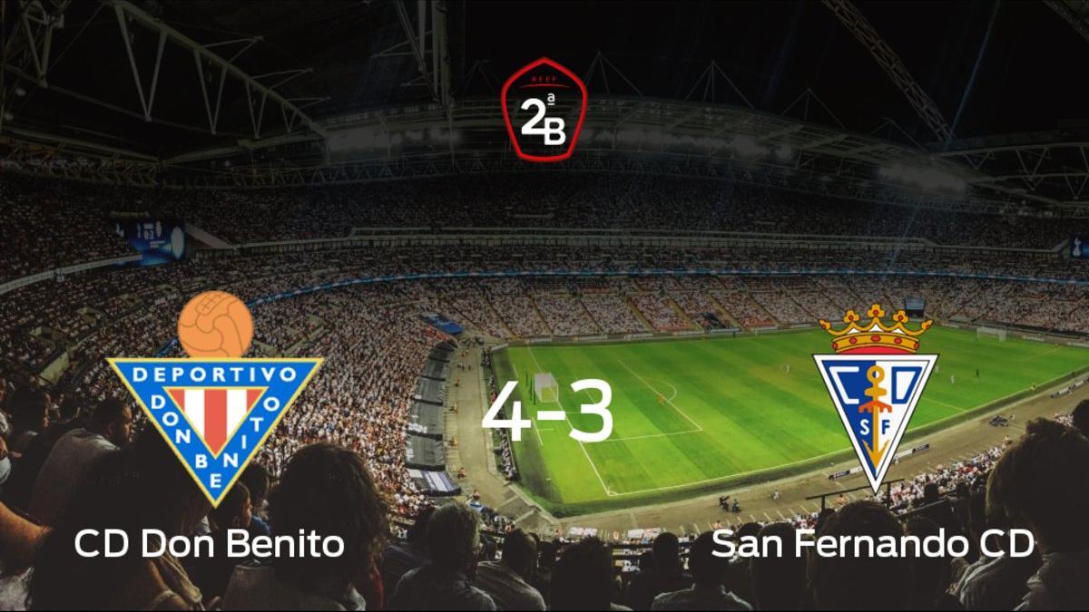 El Don Benito se impone por 4-3 al San Fernando