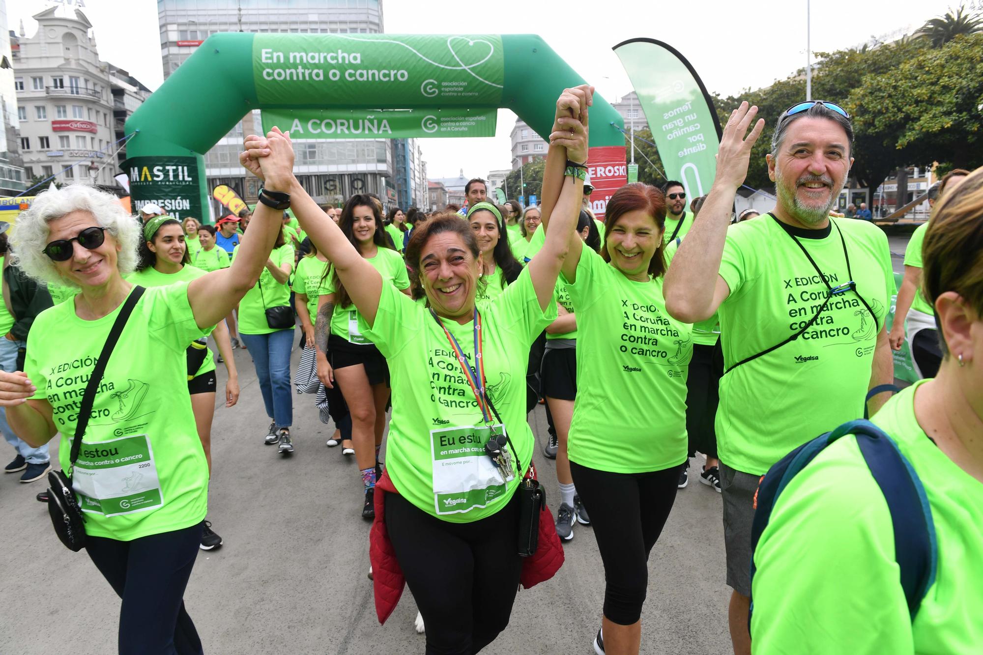 Más de 2.400 participantes en la Andaina Solidaria Contra o Cancro en A Coruña