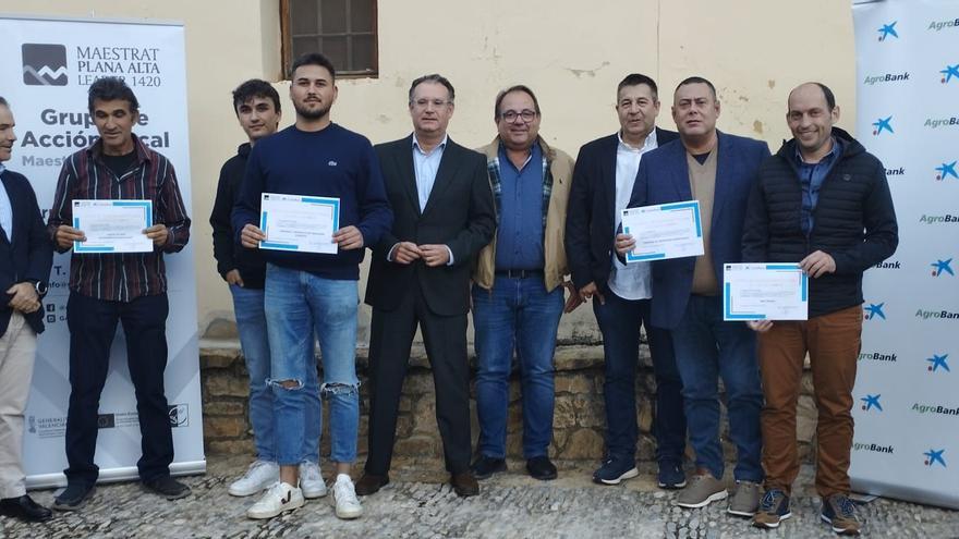 El GAL Maestrat Plana Alta y CaixaBank premian los cuatro mejores proyectos de emprendimiento rural