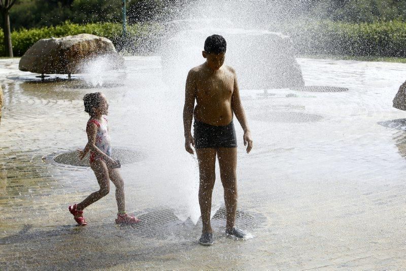 Domingo de calor en Zaragoza