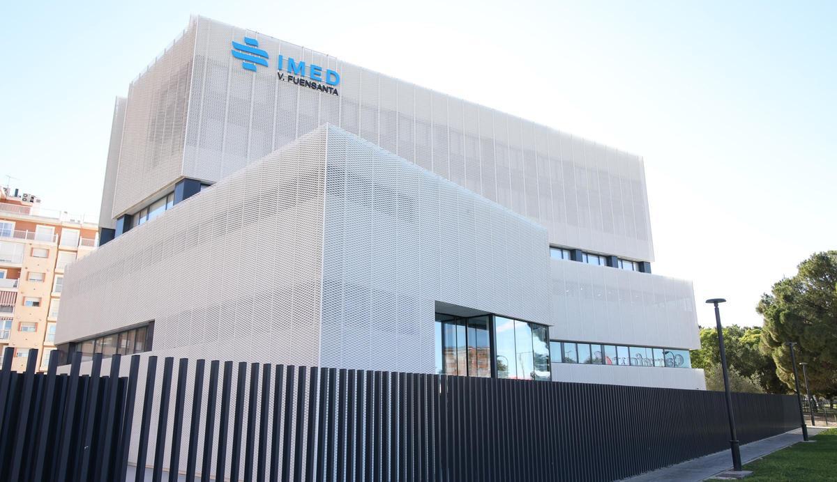 Fachada del hospital IMED Virgen de la Fuensanta de Murcia.