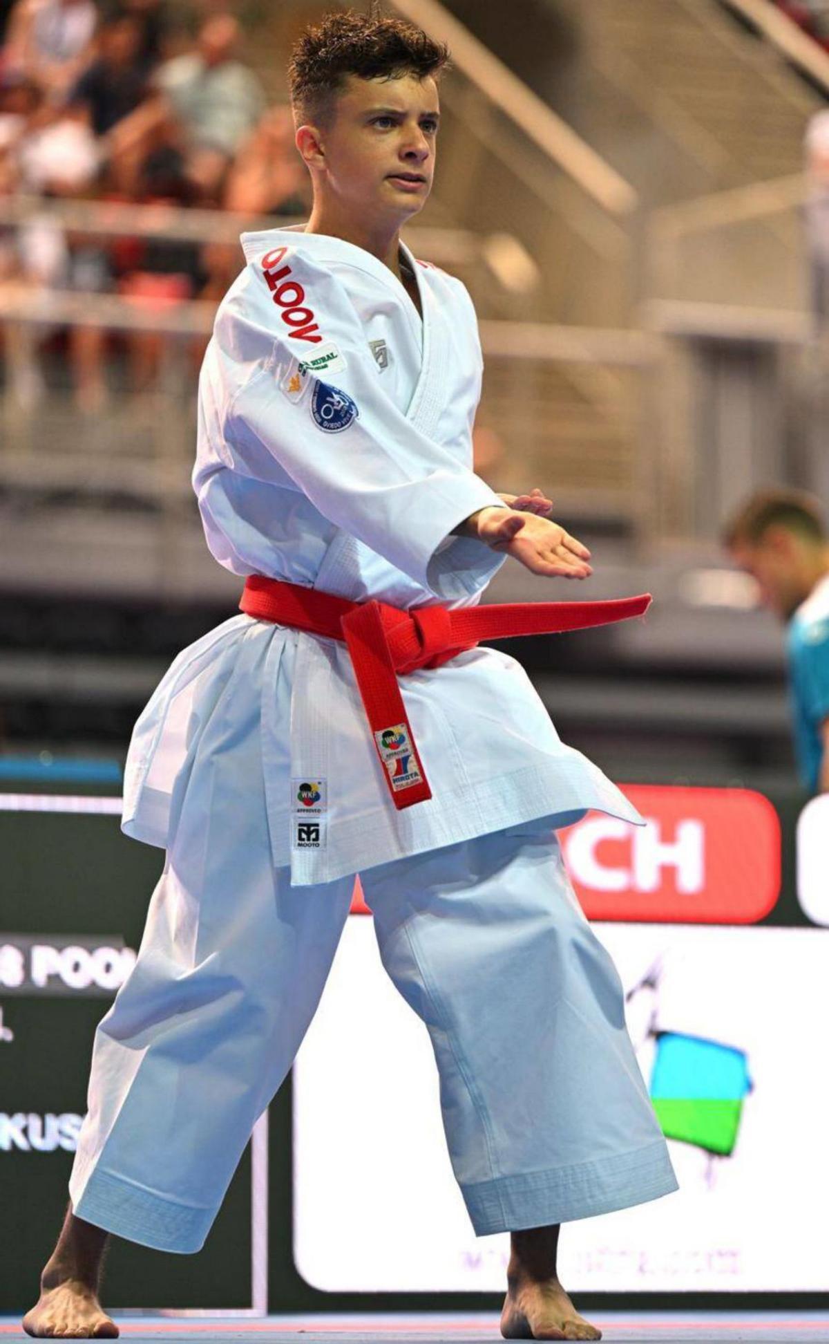 Izan Álvarez, en una competición.  |