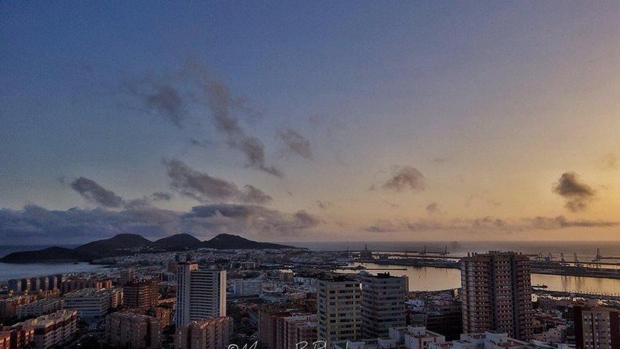 Amanecer en la capital grancanaria este martes 1 de septiembre.