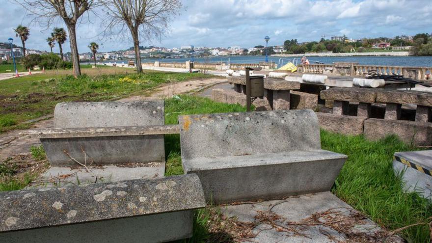 Vista del nuevo recinto verde, aún en obras, junto al jardín botánico de O Burgo.   | // CASTELEIRO/ROLLER AGENCIA