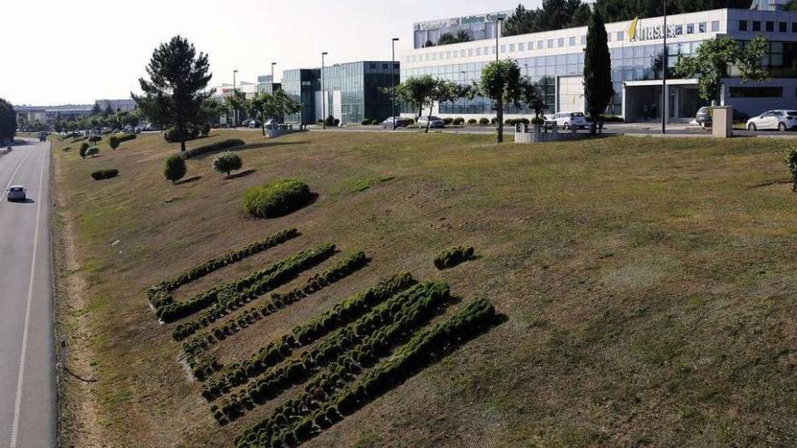 Vista del parque empresarial Lalín 2000. // Bernabé/Javier Lalín