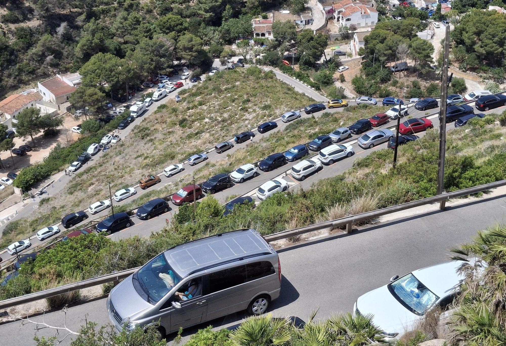 Llenazo y colapso en la Granadella de Xàbia (imágenes)