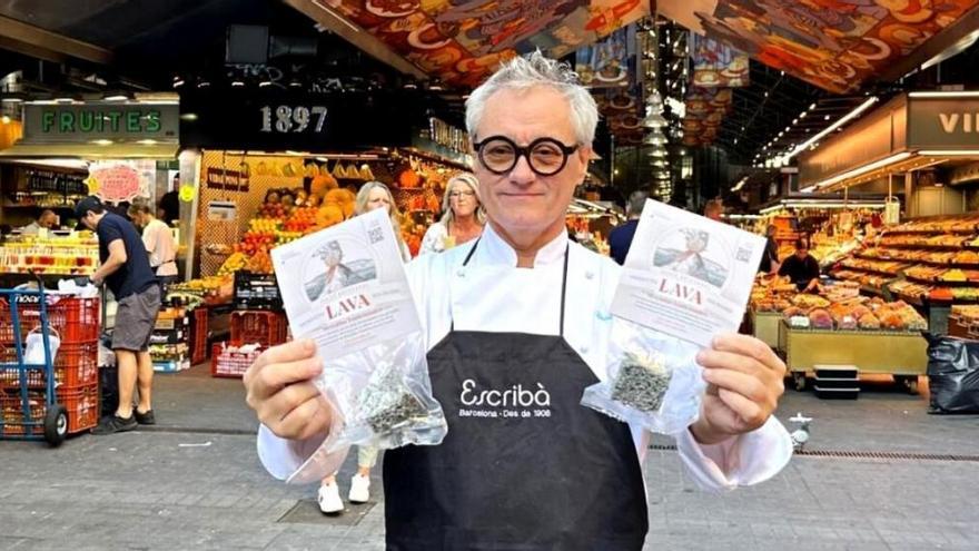 Christian Escriba en el Mercado de la Boqueria