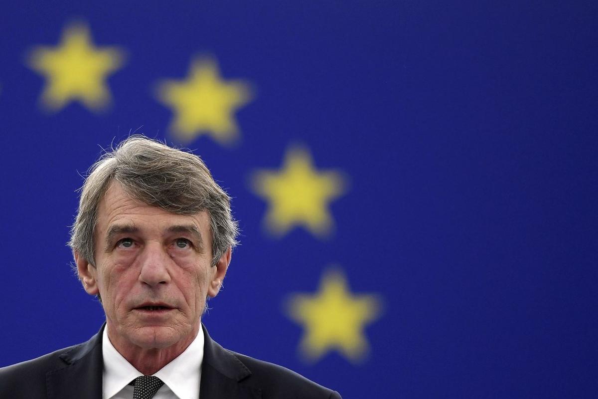 El presidente del Parlamento Europeo, David-Maria Sassoli