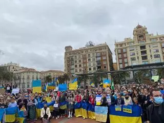 Málaga se concentra de nuevo contra la invasión rusa en Ucrania