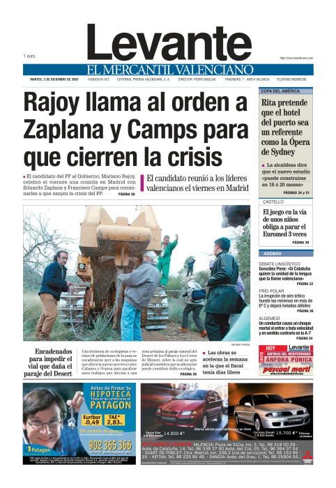 Las portadas de Zaplana