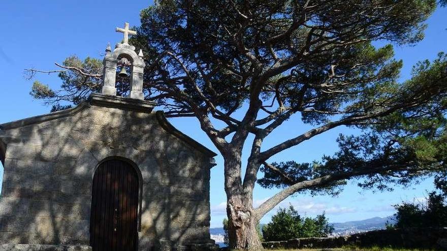 La capilla de San Roque do Monte, ya sin el andamiaje de las obras. // Gonzalo Núñez